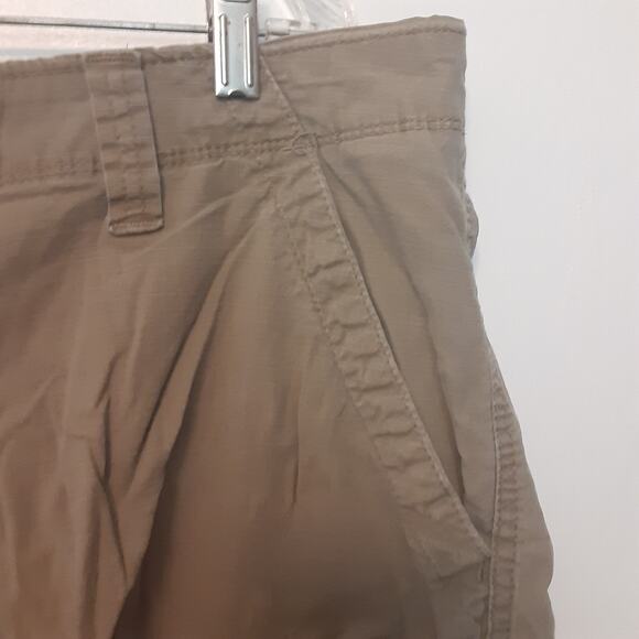 Wrangler Cargo Shorts Mens Size 40 Brown Stretch Outdoor Tactical Ripstop - Picture 3 of 11